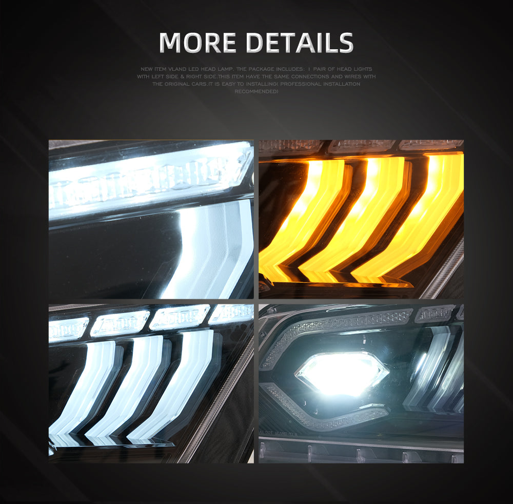 2010-2014 S197 Mustang LED Headlights