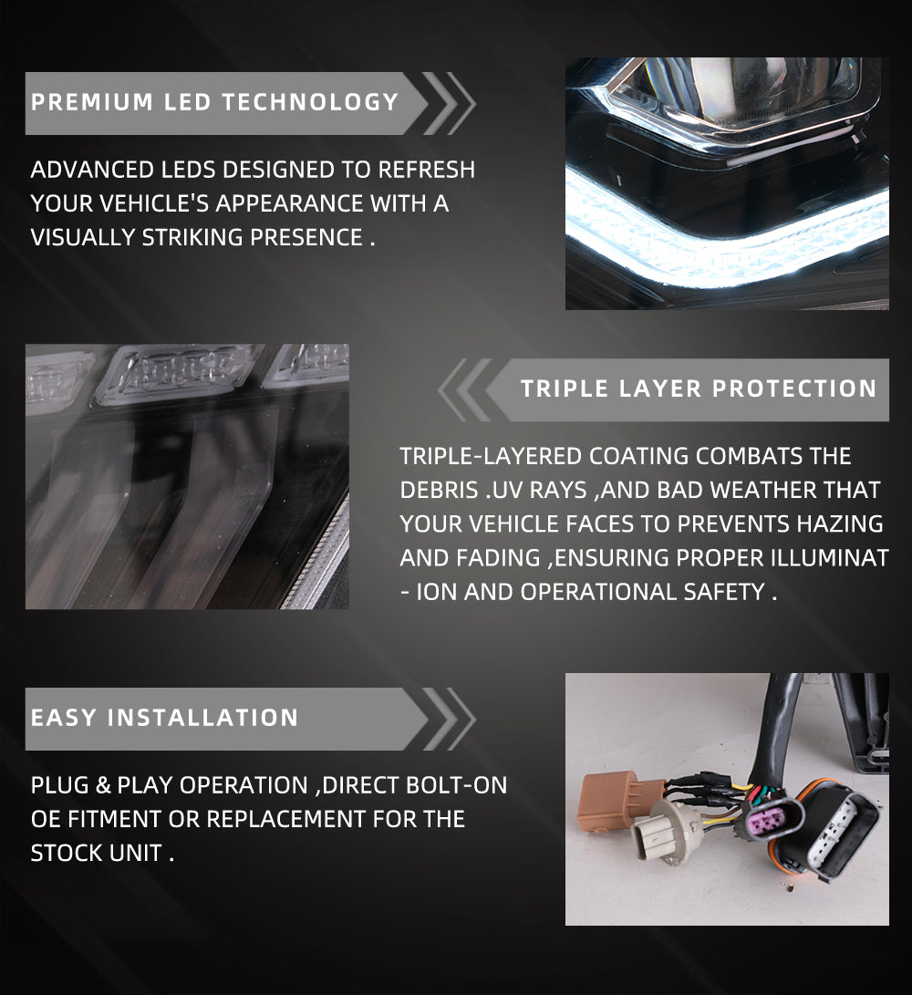 2010-2014 S197 Mustang LED Headlights