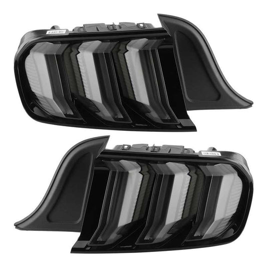 2015-2022 Mustang Smoked Euro Taillights (5 Mode Sequencer)