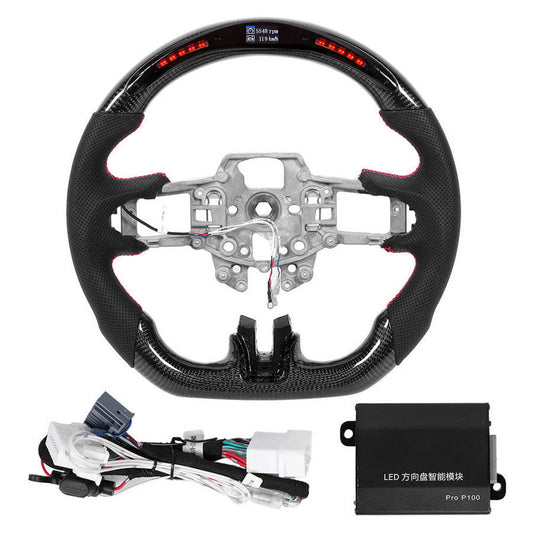 2015-2017 Ford Mustang Carbon Steering Wheel (With LED Shift Lights)